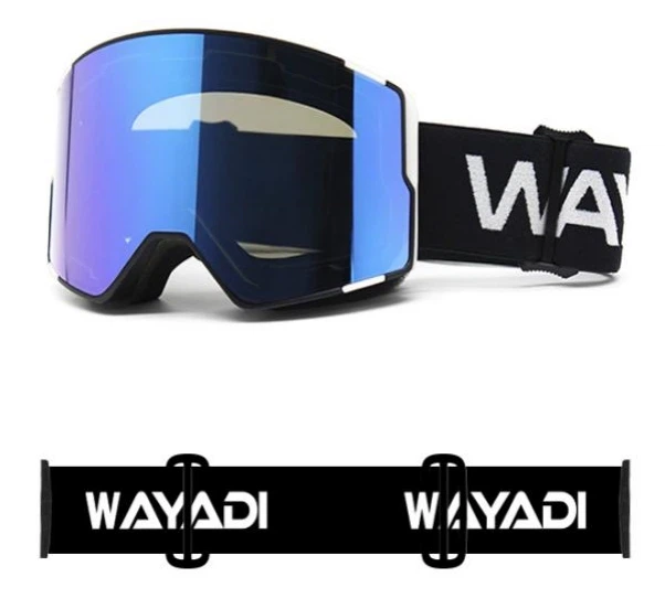 Masque de ski bleu femme